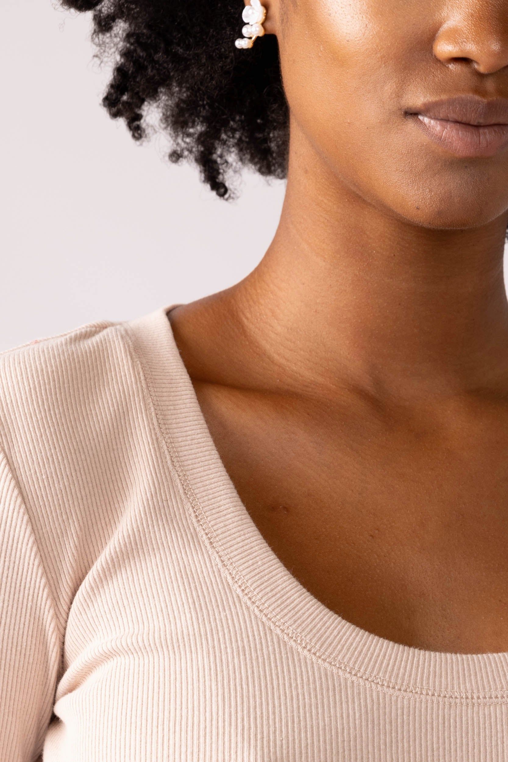 Z Supply Sirena Rib LS Tee sold by fab'rik product image thumbnail 3