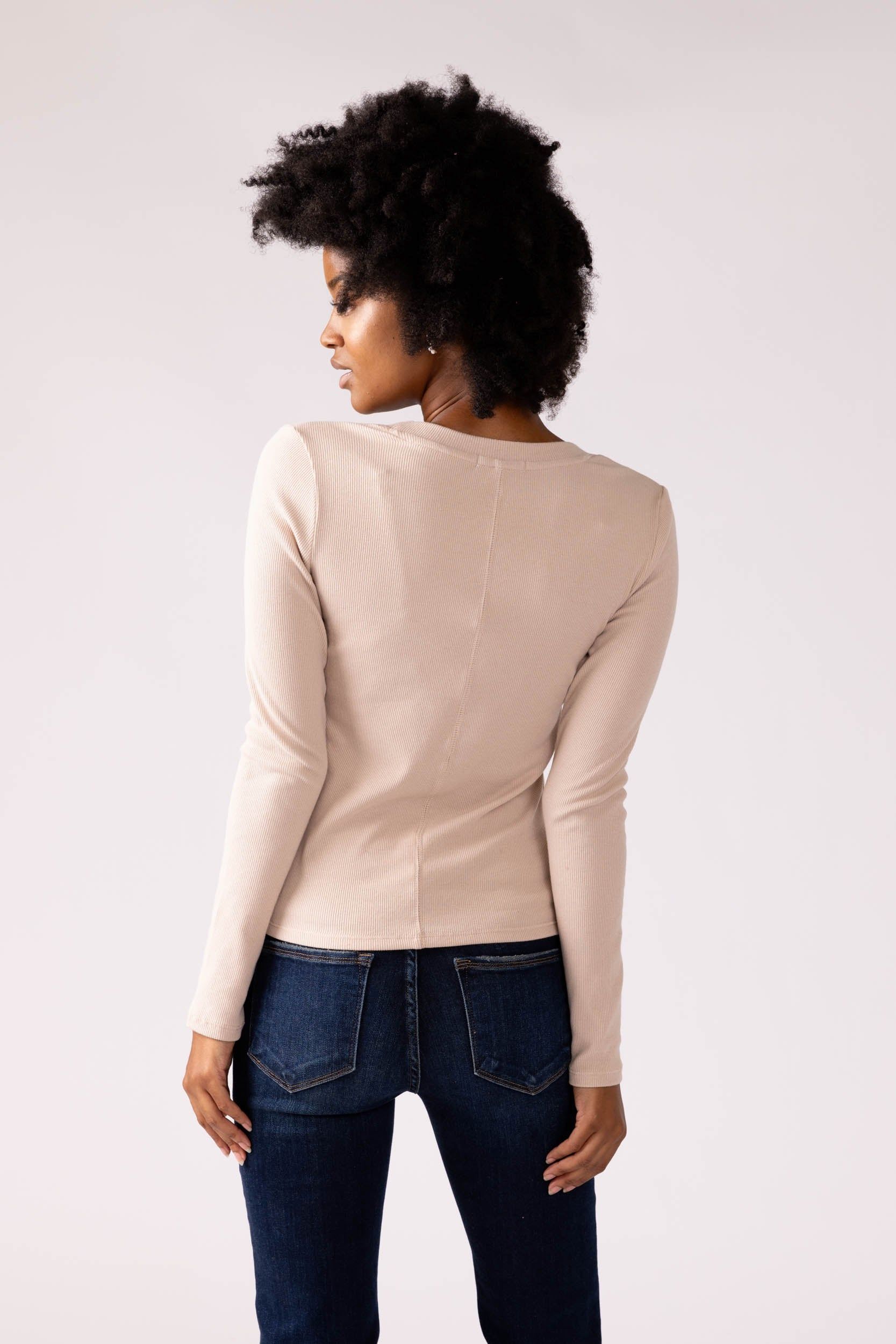 Z Supply Sirena Rib LS Tee sold by fab'rik product image thumbnail 2