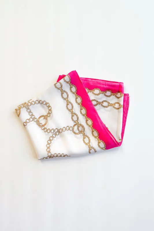 SALE - Sutton Chain Print Silky Bandana sold by fab'rik