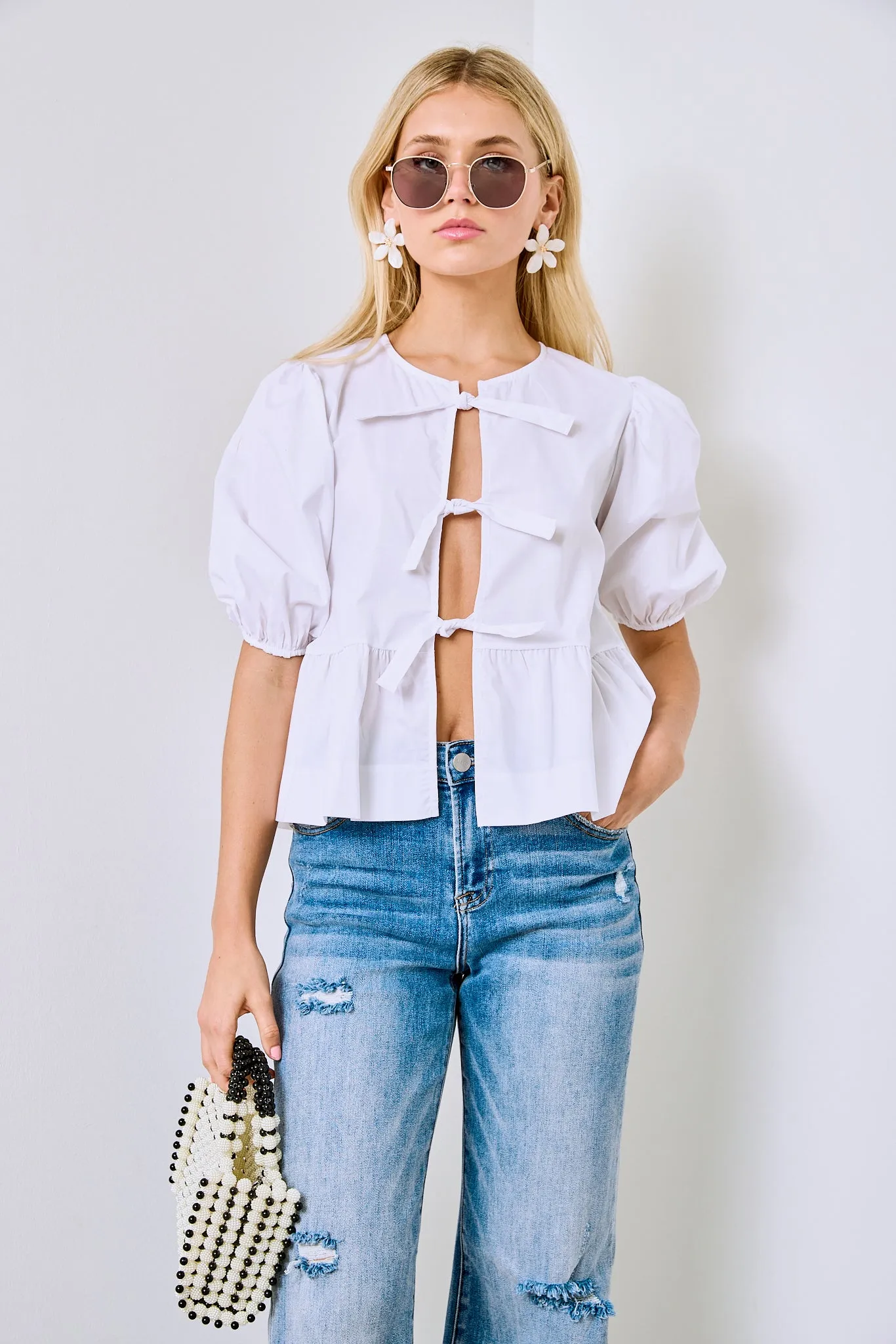 SALE - Laila Puff Sleeve Top sold by fab'rik product image thumbnail 3