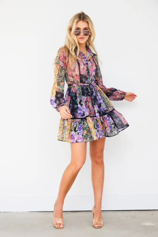 Cleo Floral Print Dress sold by fab'rik