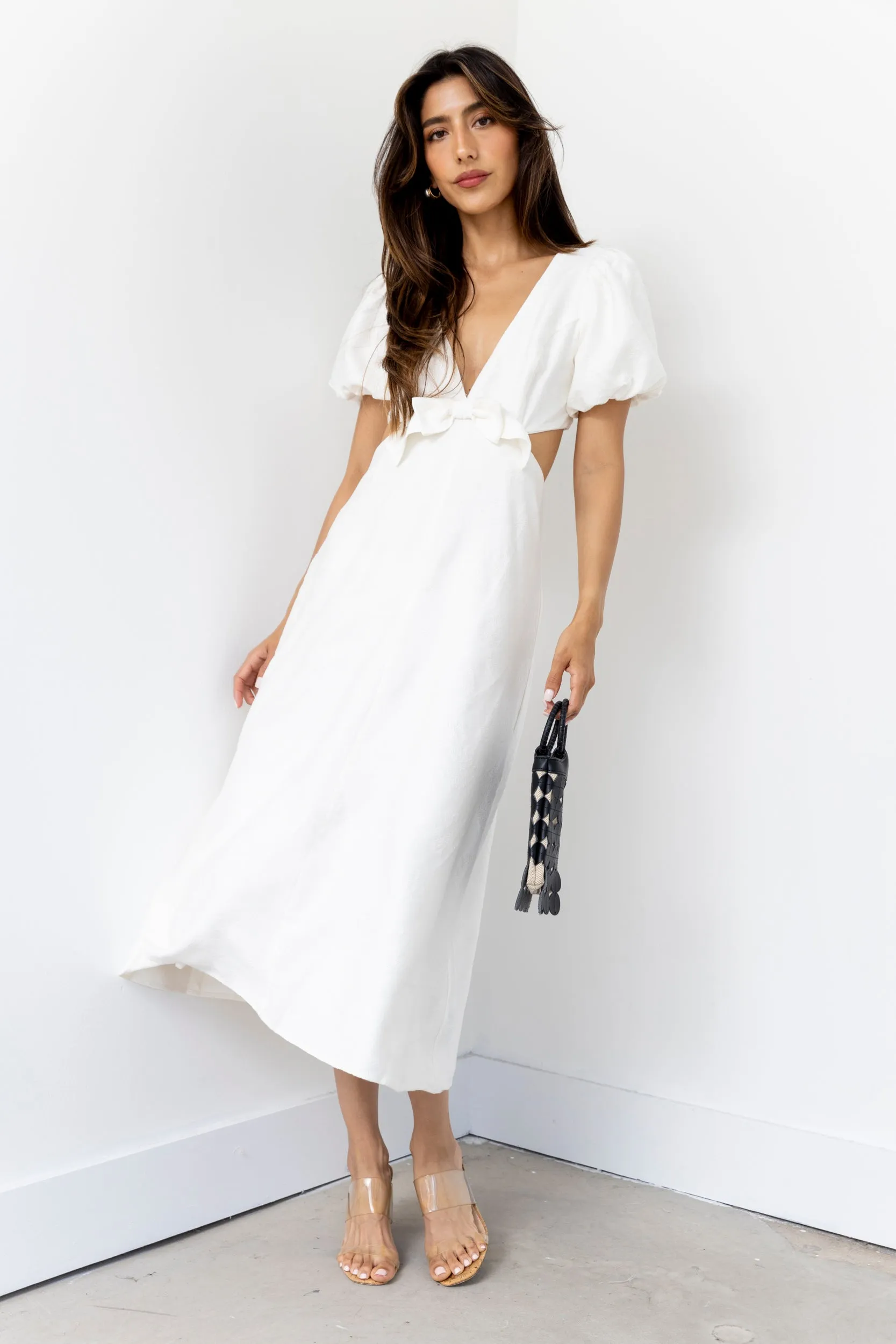 SALE - Connie Bow V Neck Midi Dress sold by fab'rik product image thumbnail 4