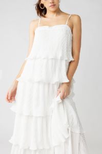 SALE - Summers Pleated Tiered Maxi Dress sold by fab'rik
