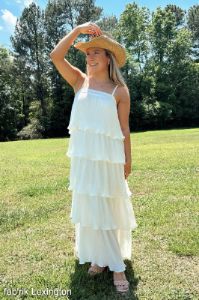 SALE - Summers Pleated Tiered Maxi Dress sold by fab'rik
