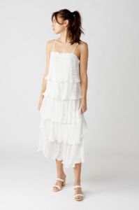 SALE - Summers Pleated Tiered Maxi Dress sold by fab'rik
