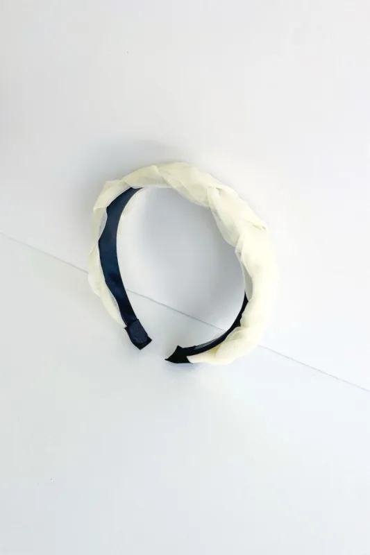 SALE - Maicie Braided Tulle Headband sold by fab'rik