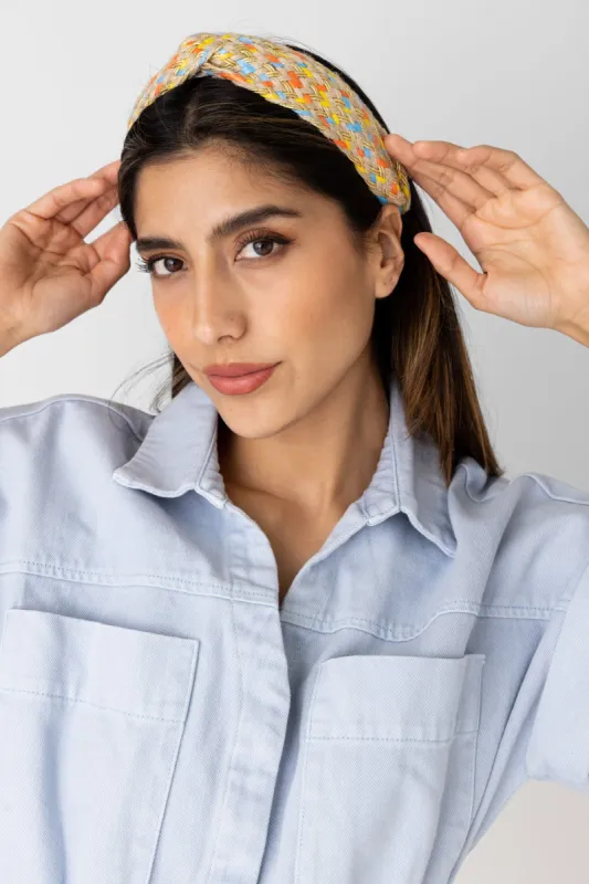 SALE - Drew Woven Straw Headband sold by fab'rik
