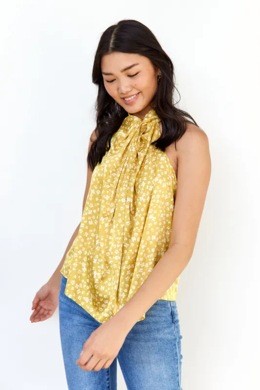 SALE - Donna Twist Front High Neck Tank sold by fab'rik