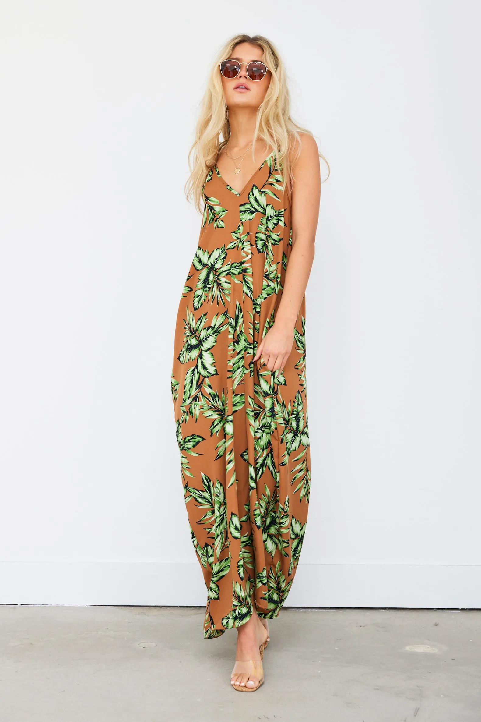 SALE - Anna Printed Cami Maxi Dress sold by fab'rik product image thumbnail 4