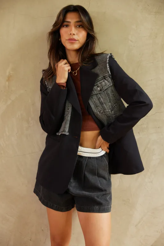 SALE - Teddy Layered Look Blazer sold by fab'rik