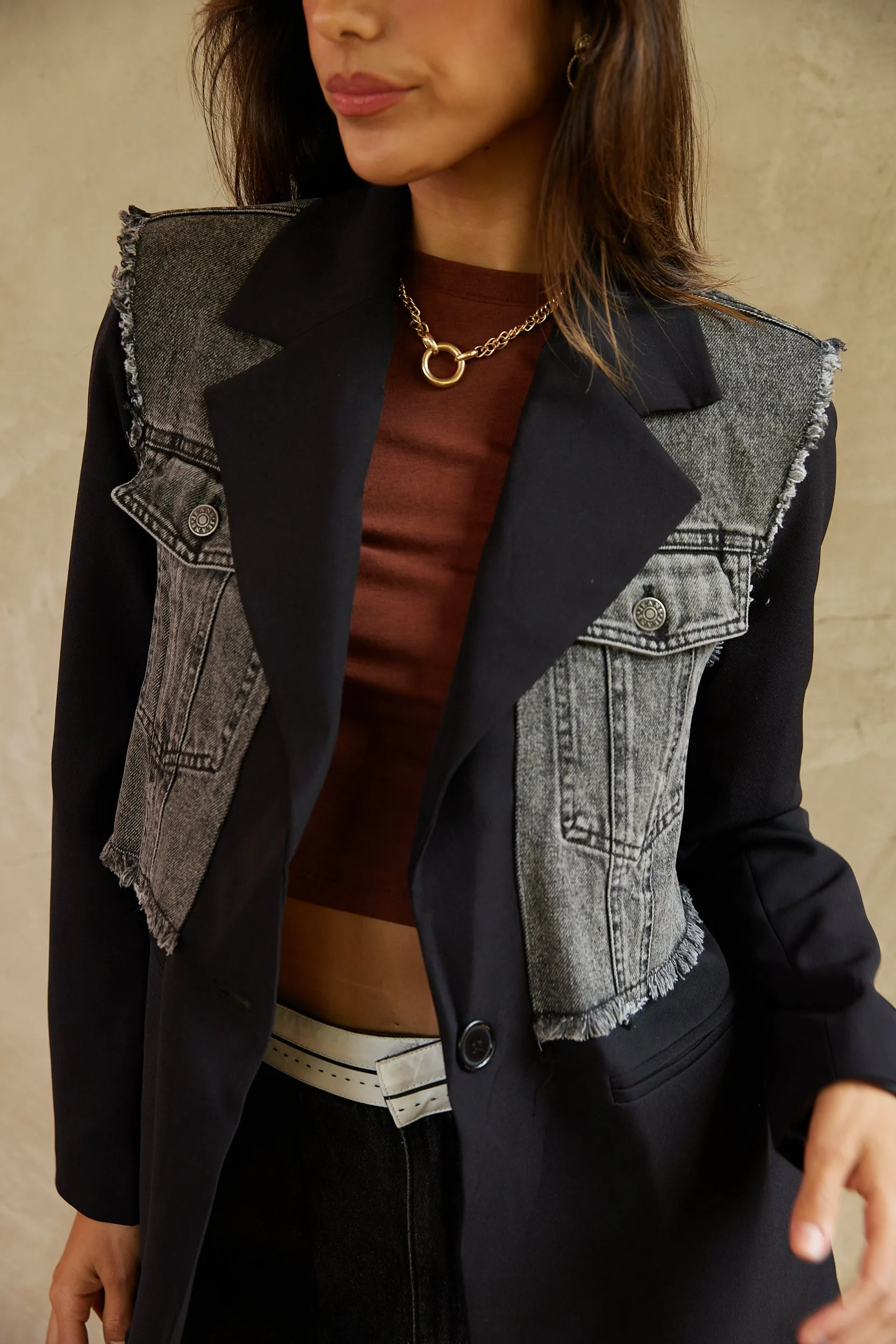 SALE - Teddy Layered Look Blazer sold by fab'rik product image thumbnail 2