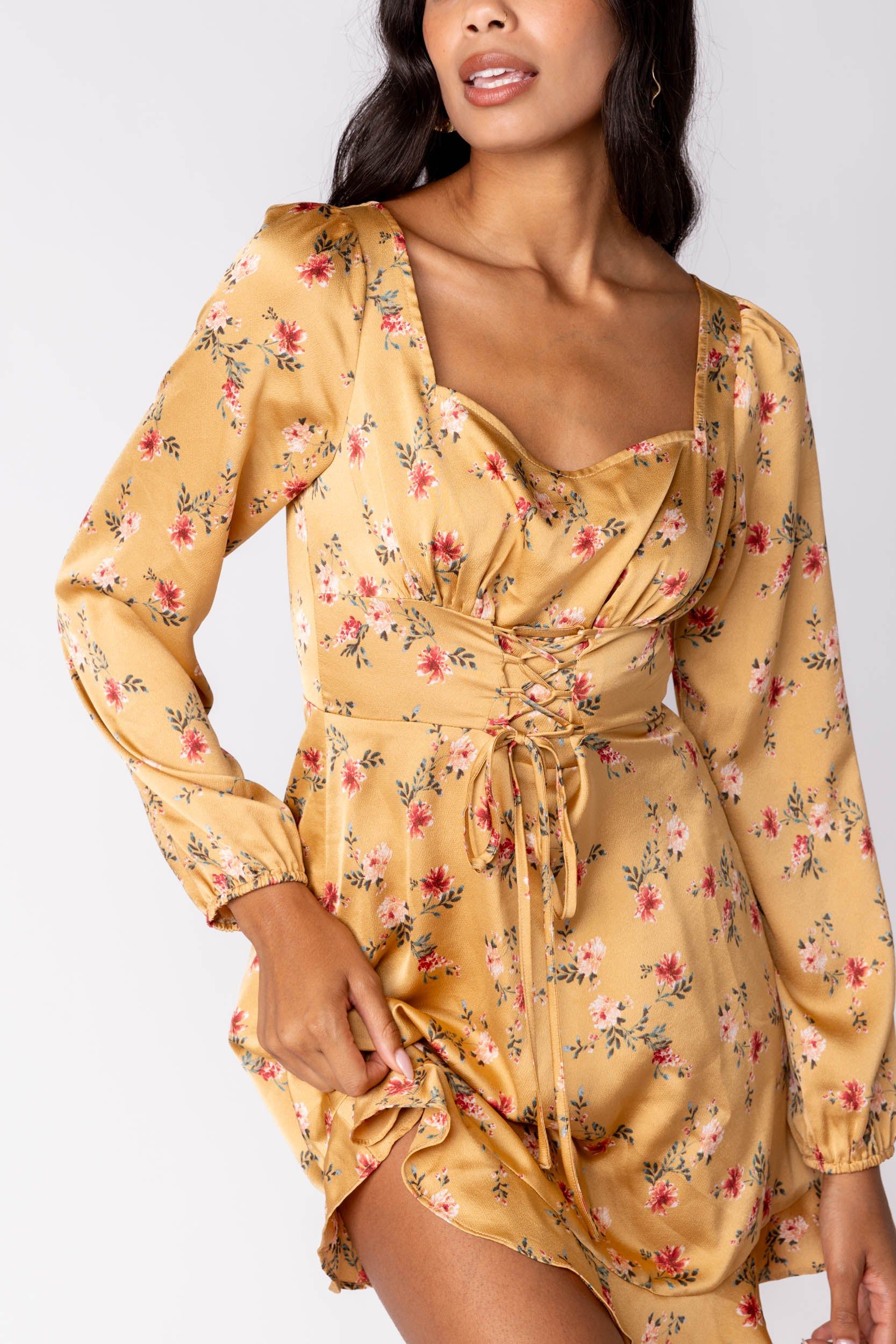 SALE - Alessia Lace Up Mini Dress sold by fab'rik product image thumbnail 2