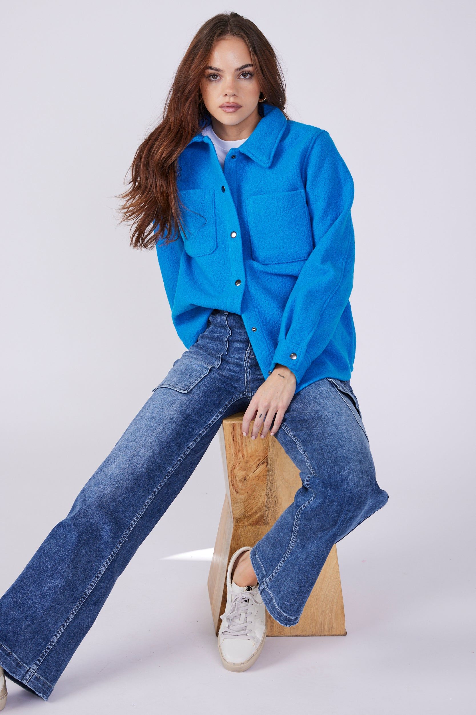 SALE - Daphne Wool Shacket sold by fab'rik