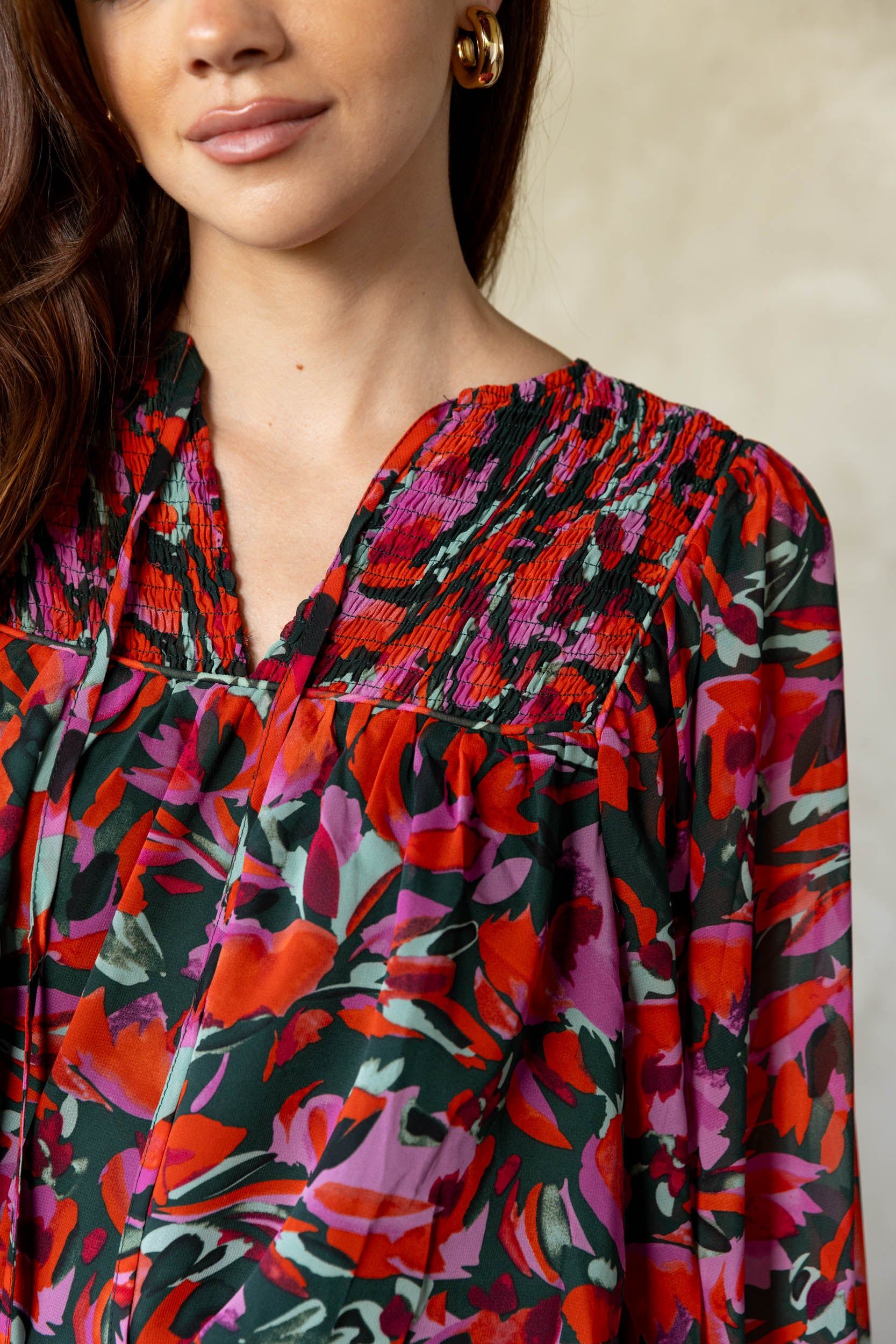 Julia Floral Printed Blouse sold by fab'rik product image thumbnail 3
