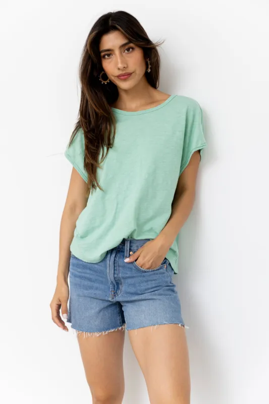 SALE - Milo Exposed Seam Detail Boxy Top sold by fab'rik