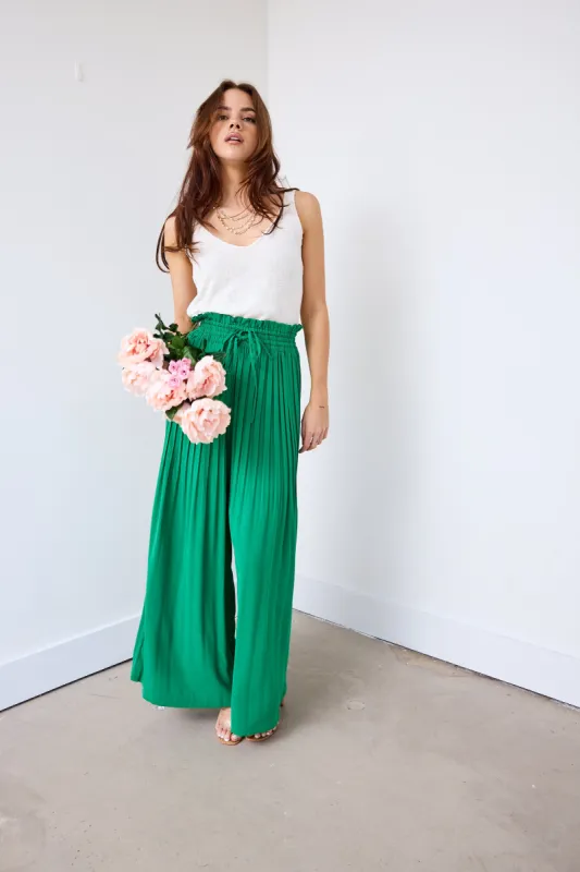 Howell Pleated Wide Leg Pants sold by fab'rik