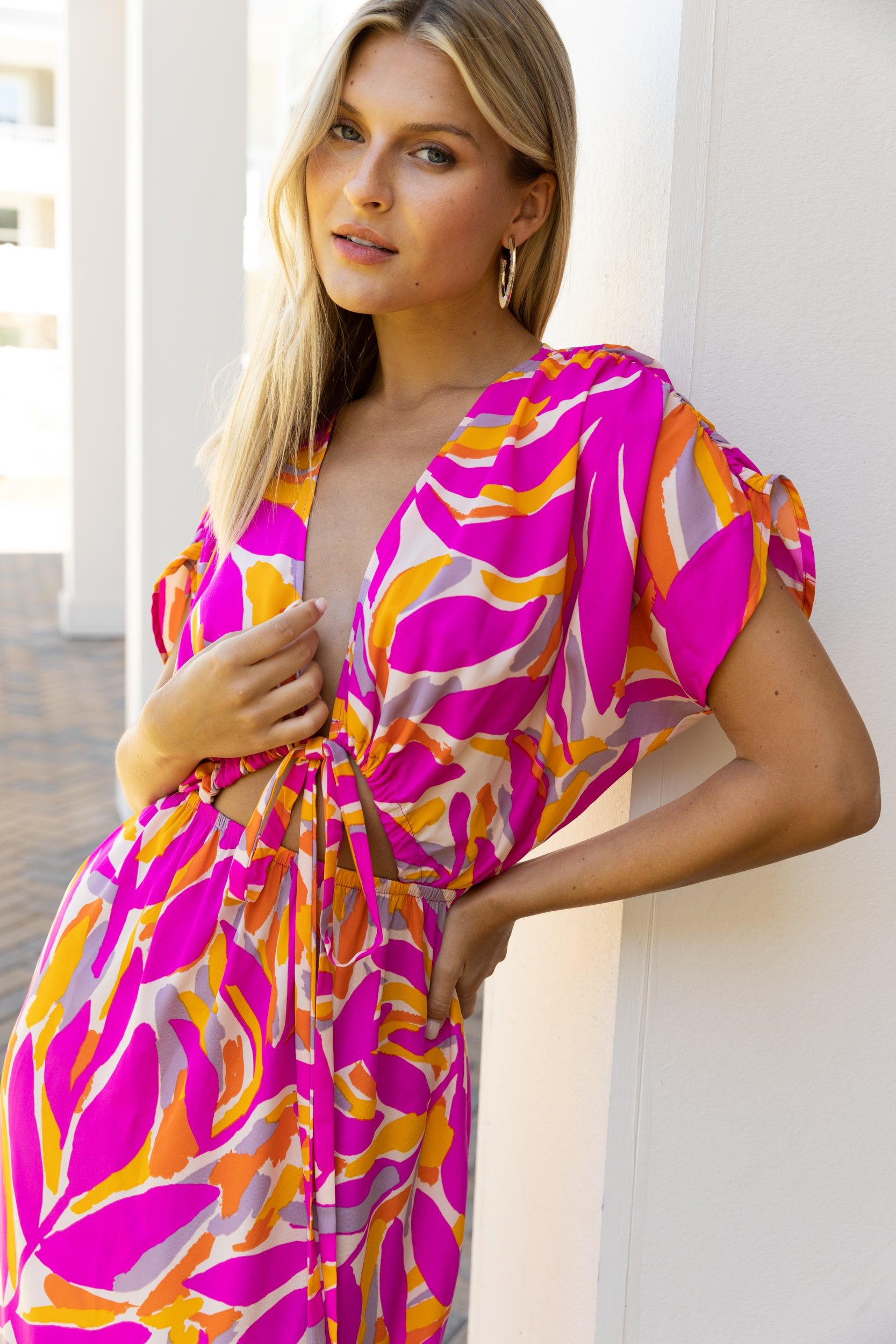 SALE - Sophia Side Cut Out Midi Dress sold by fab'rik product image thumbnail 4