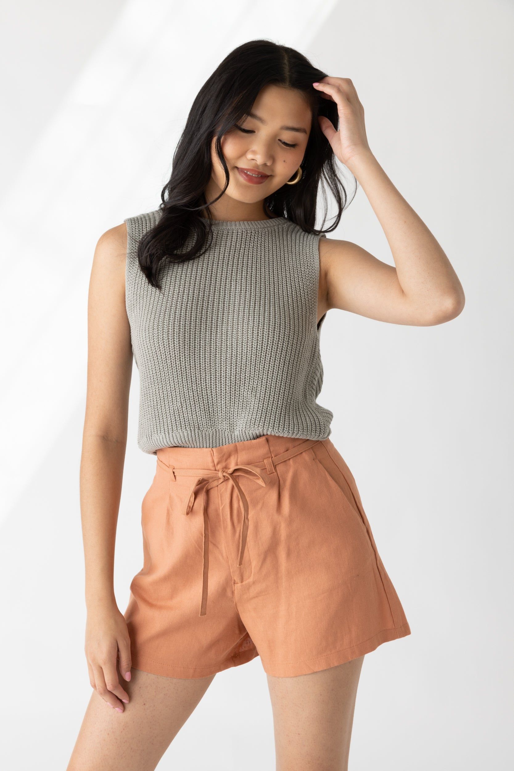 Kendall Twist Back Knit Tank sold by fab'rik