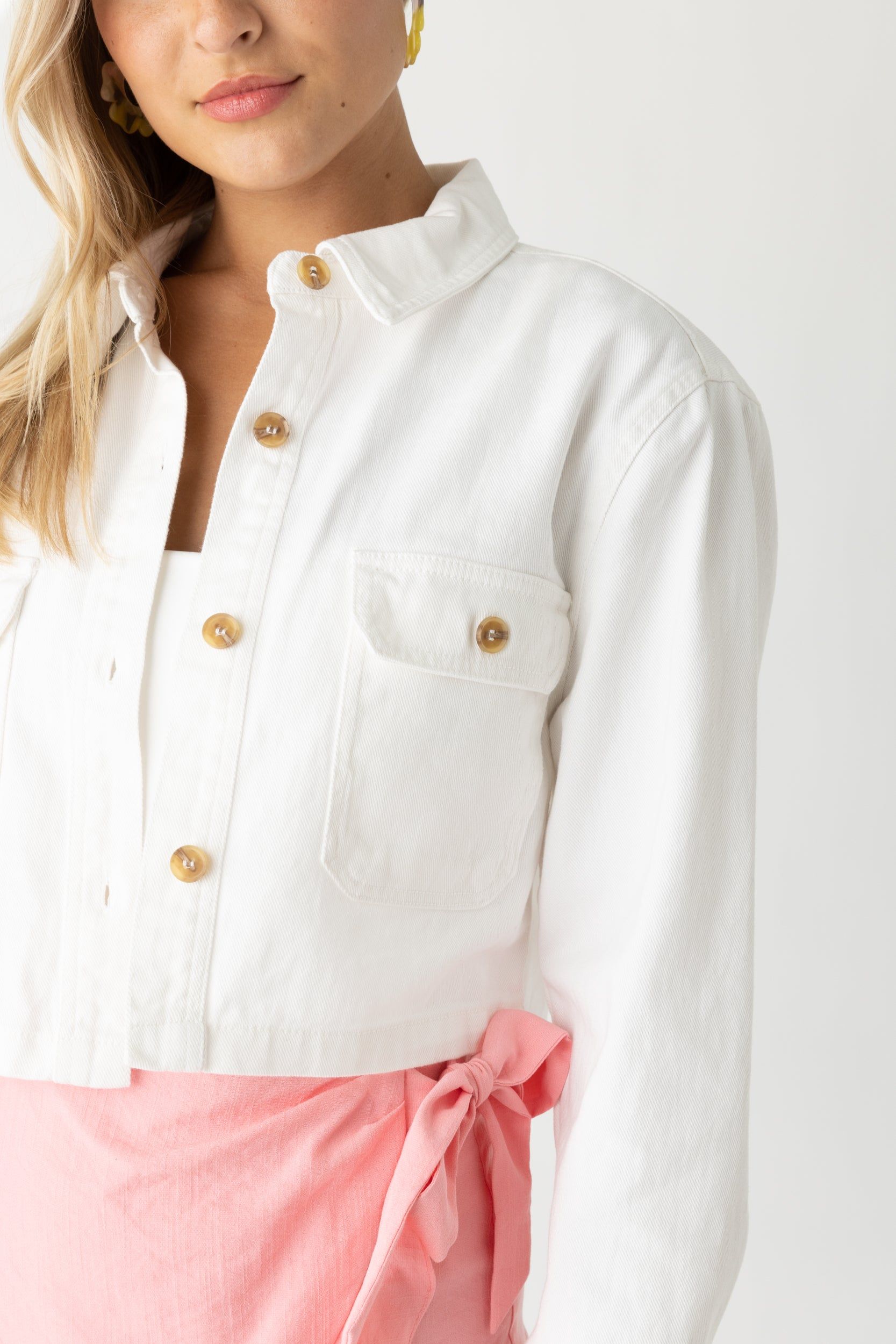 Lily Cropped Denim Jacket sold by fab'rik product image thumbnail 4