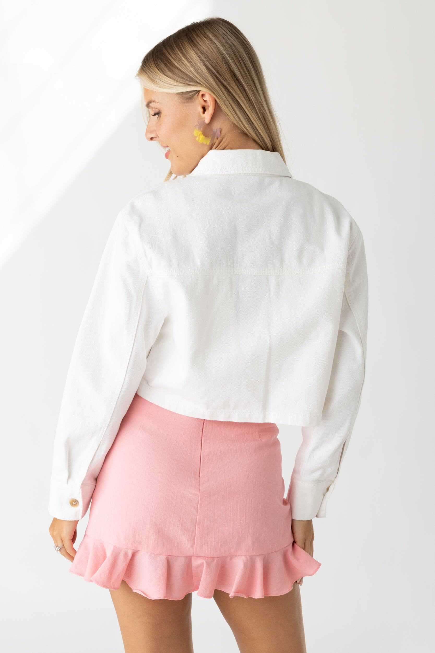 Lily Cropped Denim Jacket sold by fab'rik product image thumbnail 3