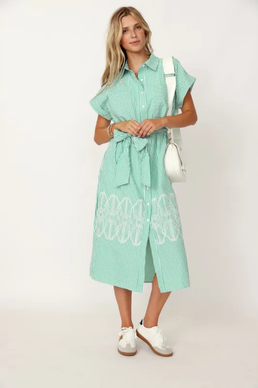 ワンピース LACE MIDI DRESS JEWEL BUTTON Lace Midi Dress with Jewel Button | Parallel