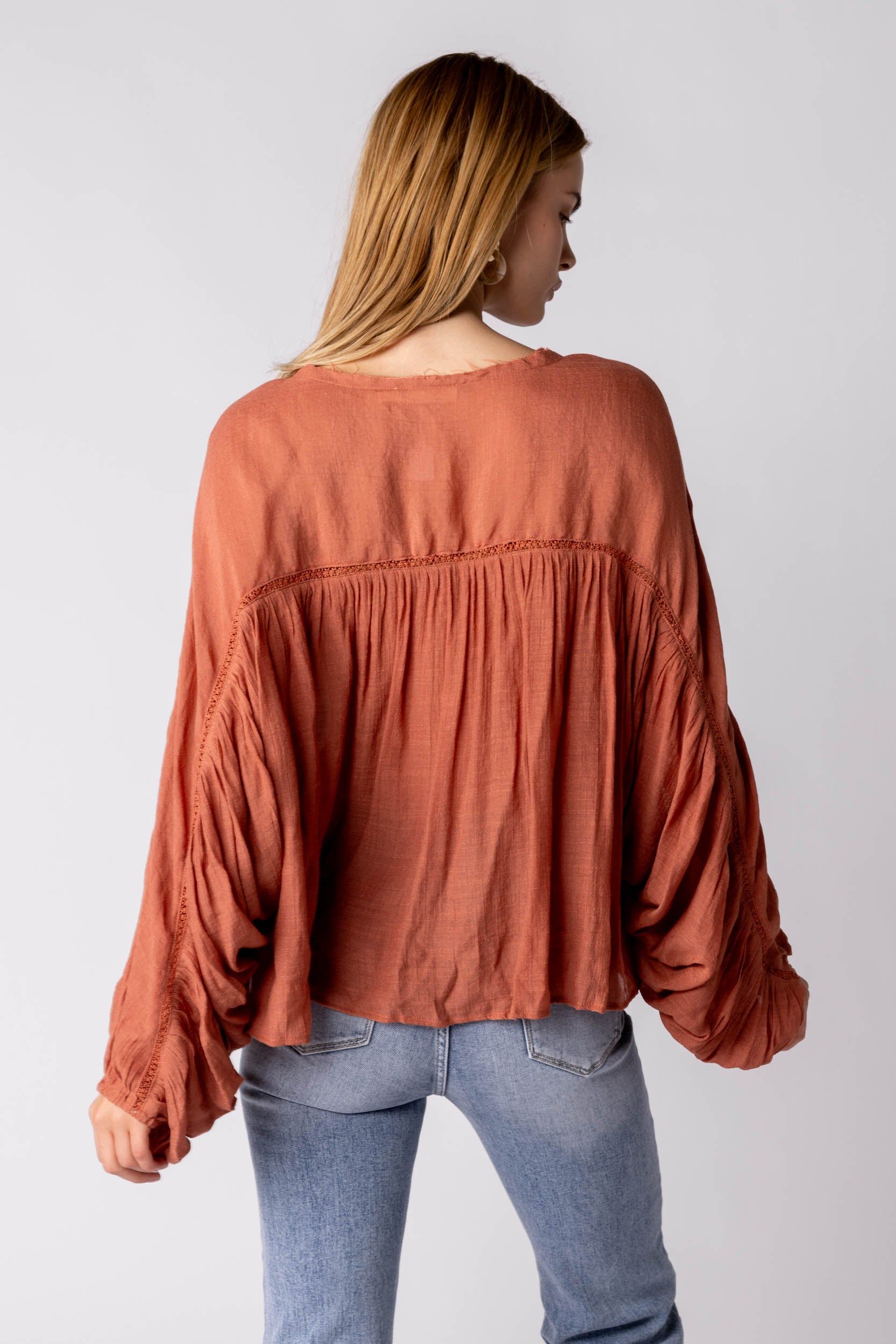 SALE - Cyrus Ruched Sleeve Top sold by fab'rik product image thumbnail 4