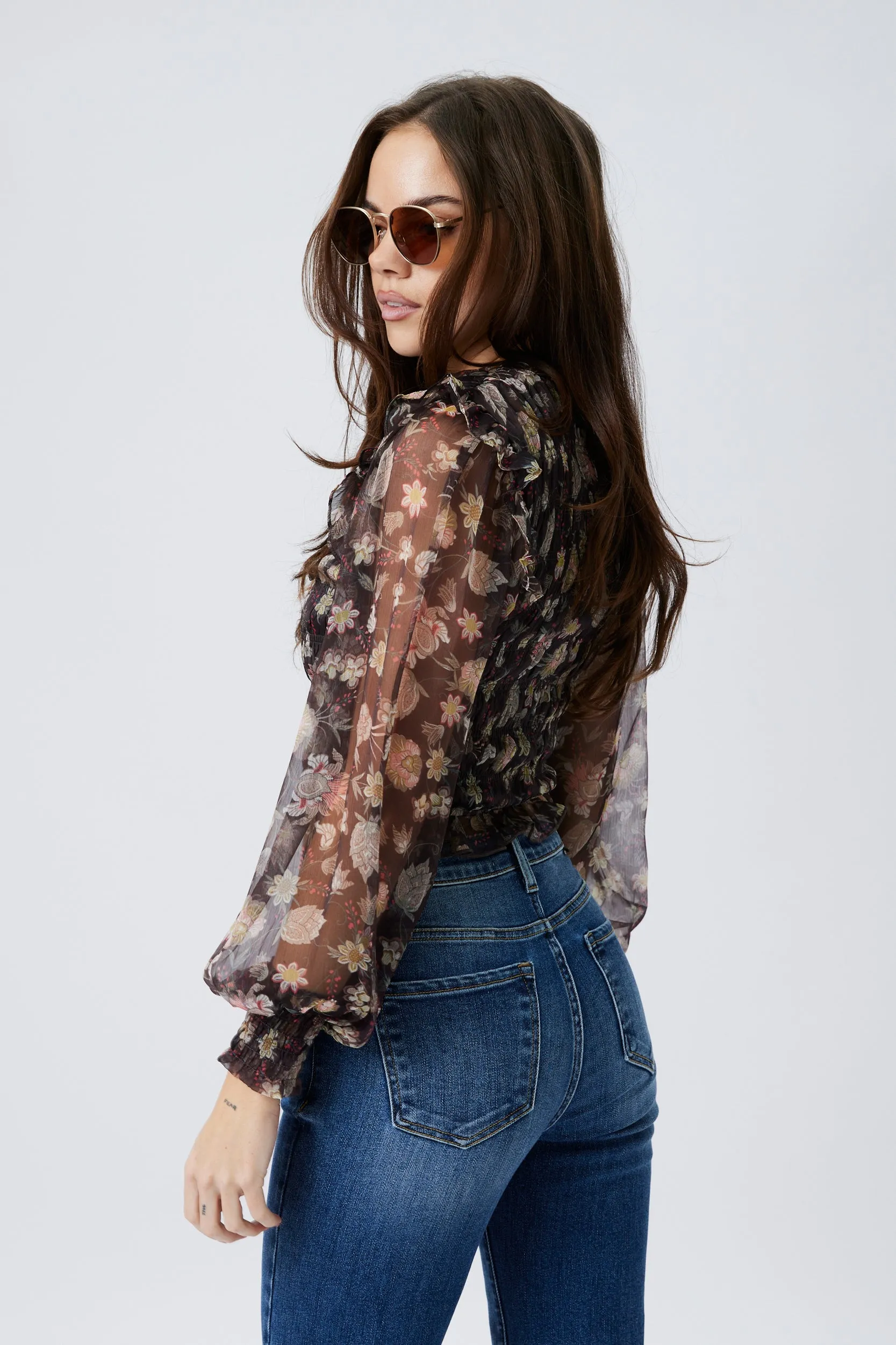SALE - Monty Floral Printed Crop Top sold by fab'rik product image thumbnail 2