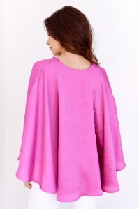 SALE - Keely Bubble Hem Cape Blouse sold by fab'rik