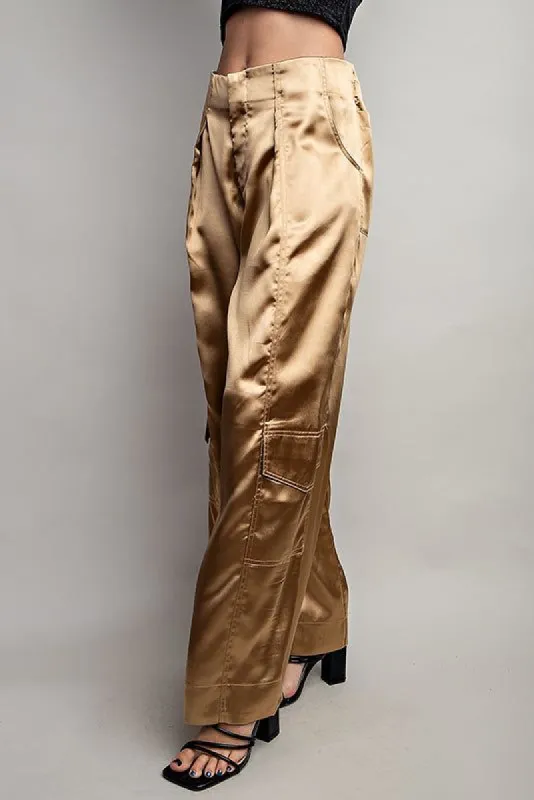 Chambers Satin Cargo Pant sold by fab'rik