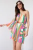SALE - Esmeralda One Shoulder Striped Mini Dress sold by fab'rik