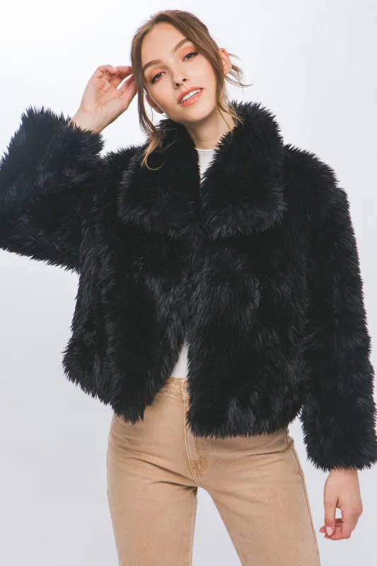 Poppy Faux Fur Jacket sold by fab'rik