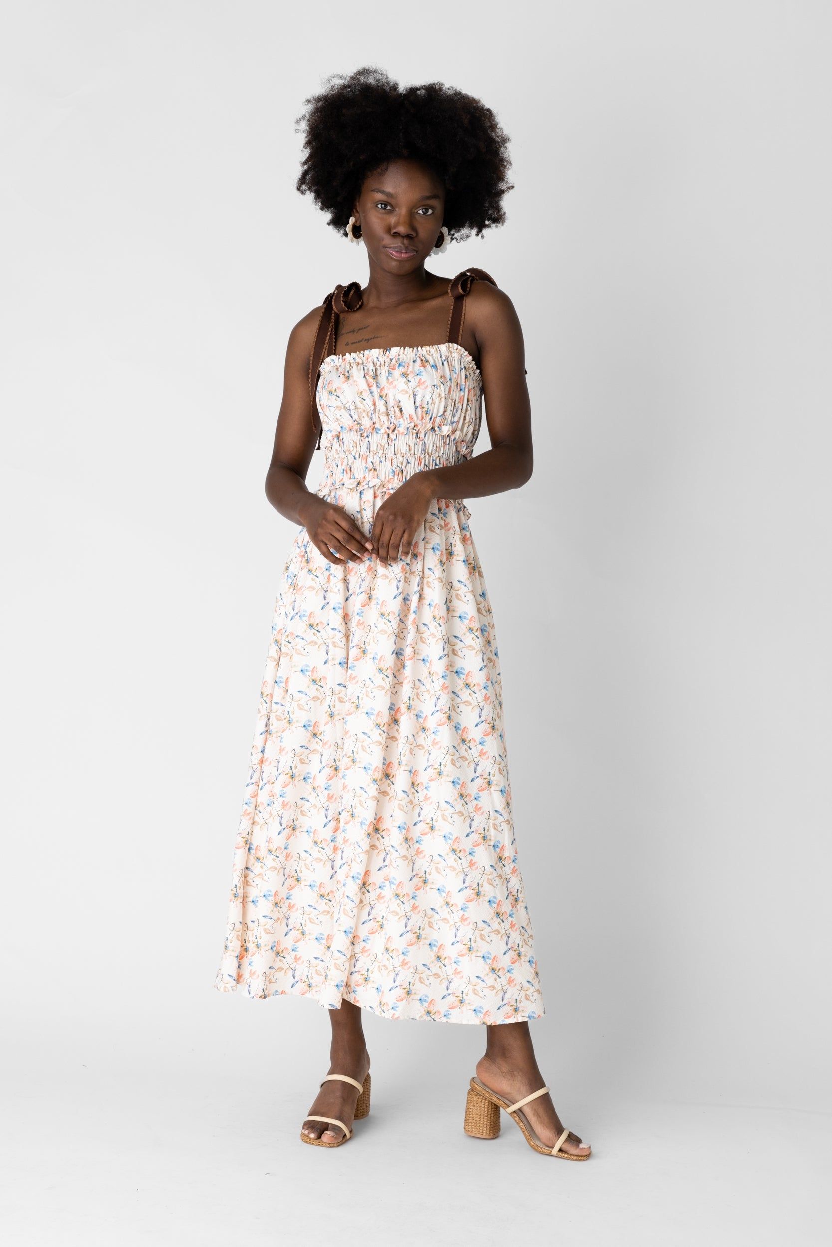 Sashi Tie Strap Maxi Dress sold by fab'rik product image thumbnail 3
