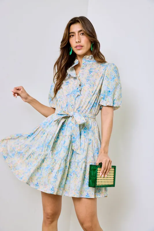 SALE - Bibi Floral Mini Dress sold by fab'rik