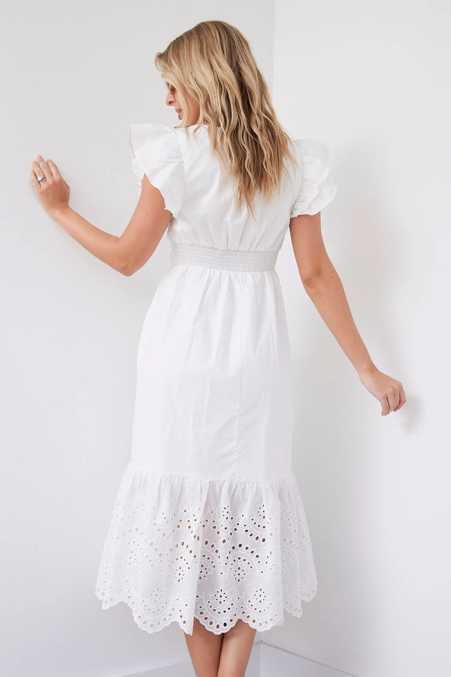 SALE - Eden Eyelet Midi Dress sold by fab'rik product image thumbnail 4