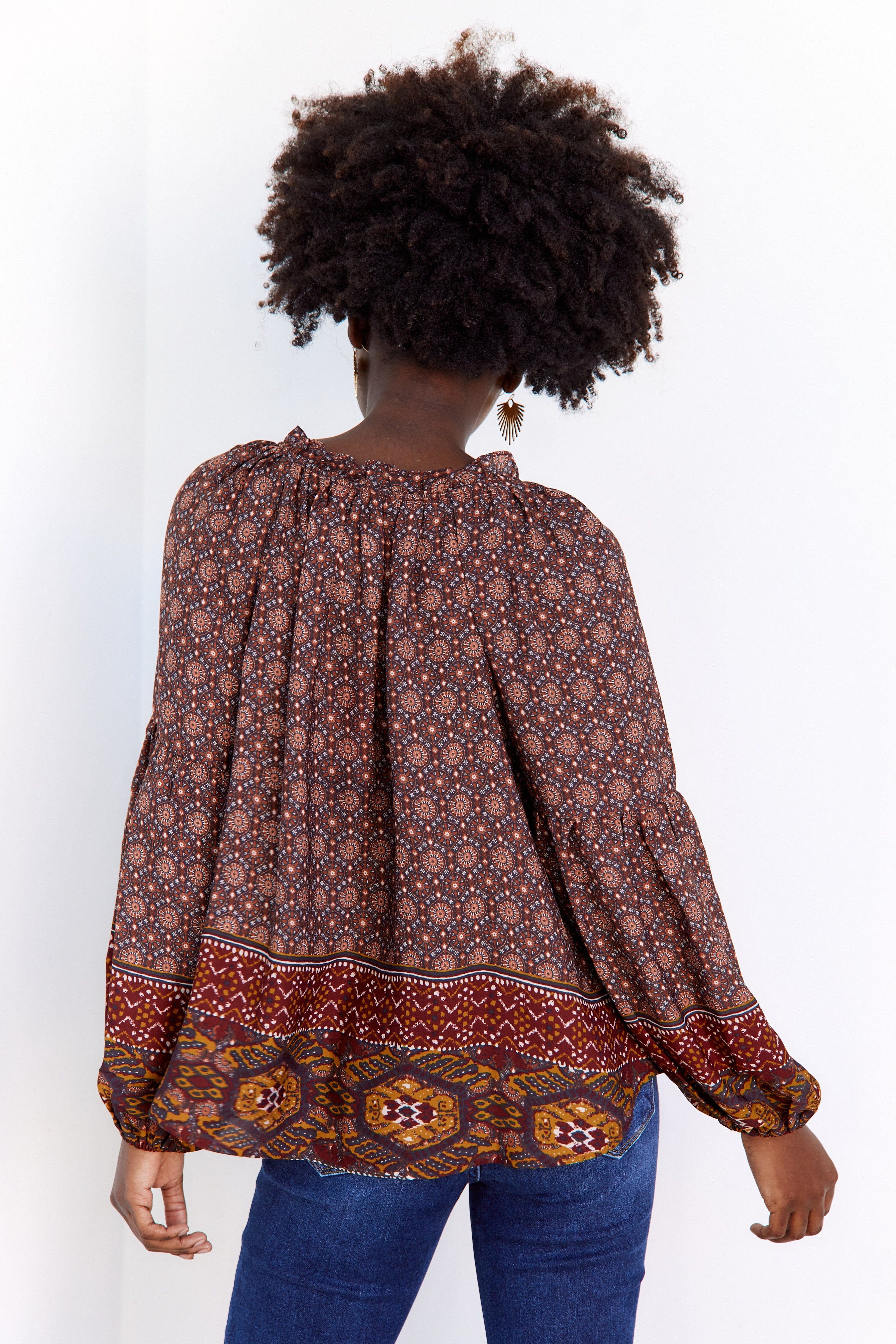 SALE - Esme Printed Blouse sold by fab'rik product image thumbnail 2