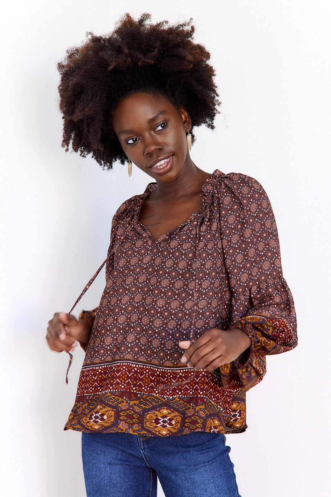 SALE - Esme Printed Blouse sold by fab'rik