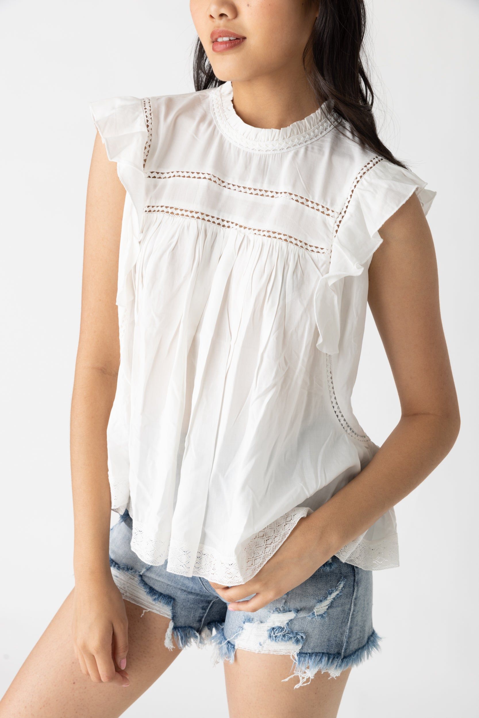 Adriana Sleeveless Peasant Blouse sold by fab'rik product image thumbnail 3