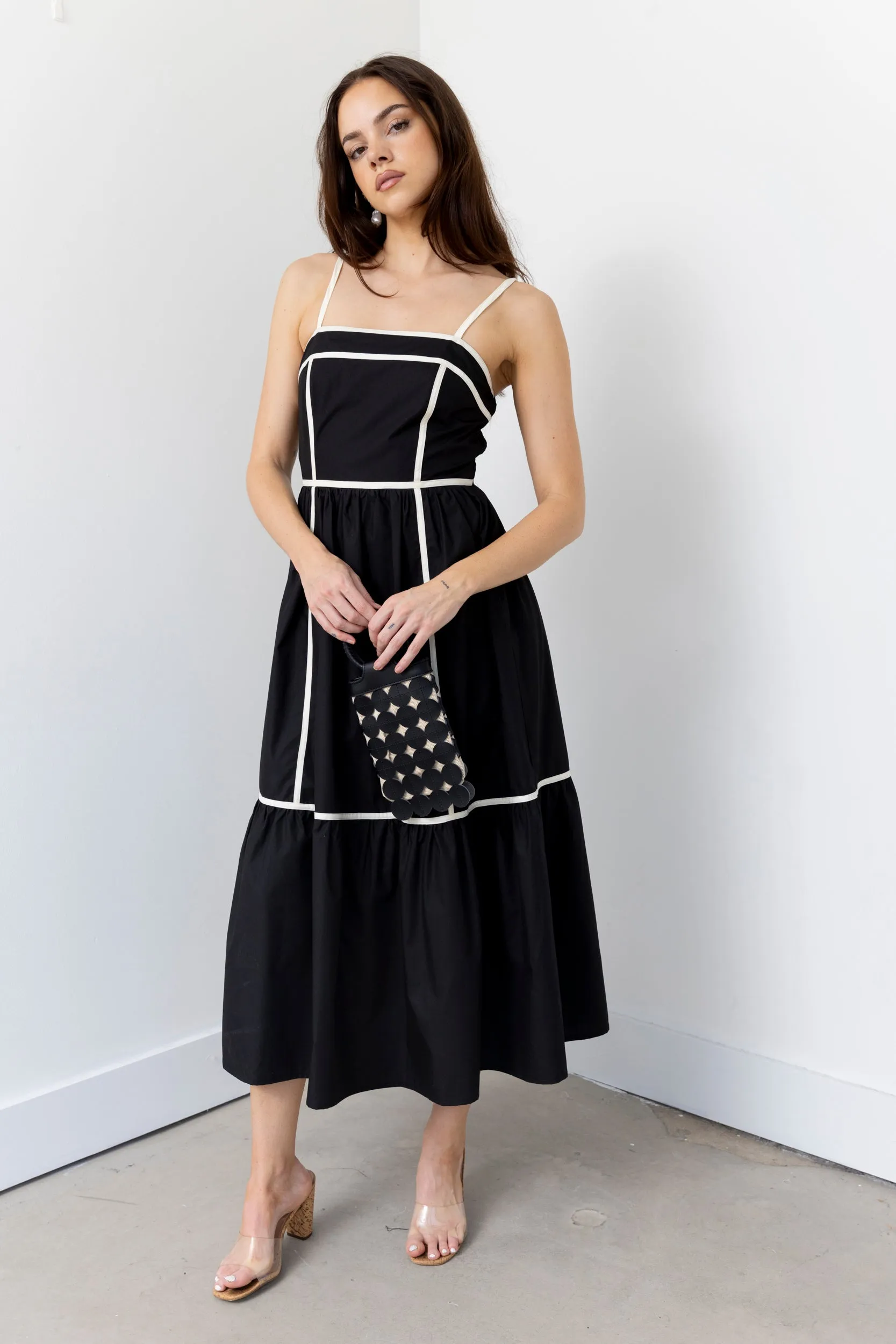 SALE - Ballard Spaghetti Strap Midi Dress sold by fab'rik