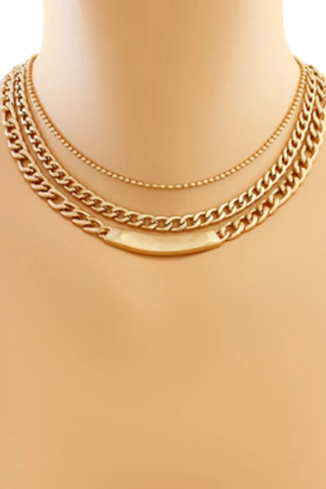 Lara Bar and Multi Chain Layer Choker sold by fab'rik product image thumbnail 2