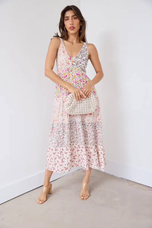 SALE - Astrid Patchwork Maxi Dress sold by fab'rik