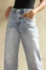 Preston High Rise Patch Pocket Wide Leg Jeans sold by fab'rik
