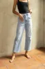 Preston High Rise Patch Pocket Wide Leg Jeans sold by fab'rik
