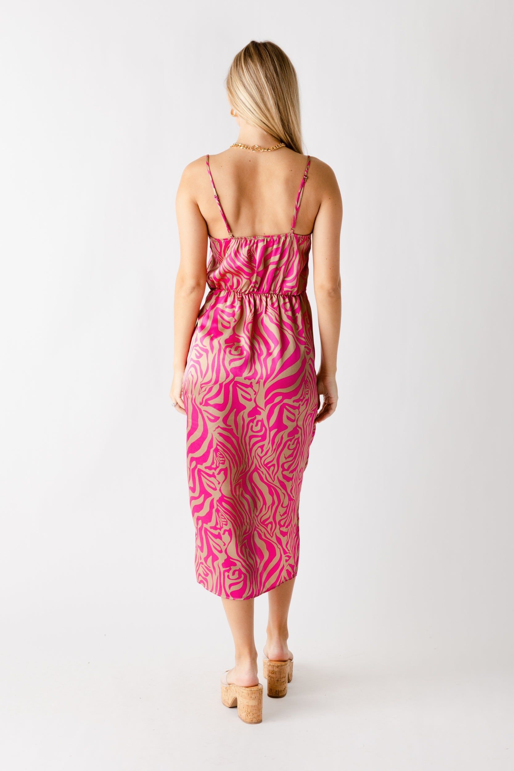 SALE - Pippa Zebra Print Wrap Midi Dress sold by fab'rik product image thumbnail 2