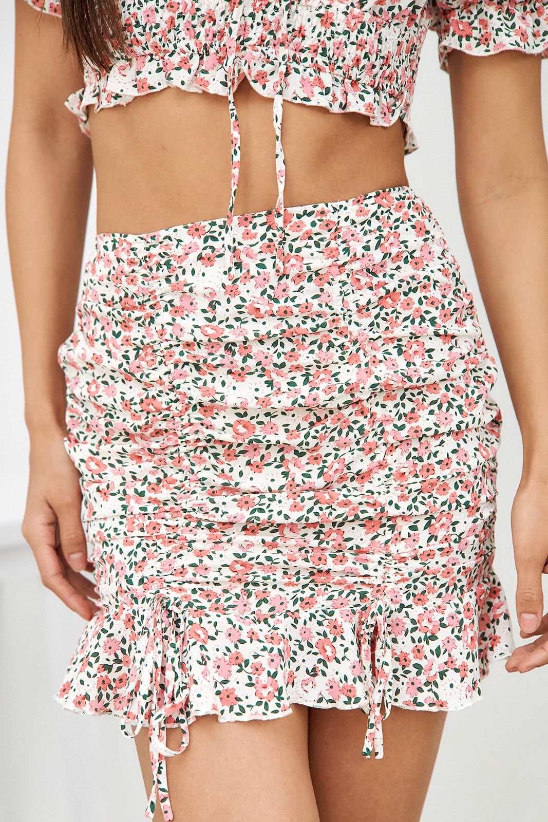 SALE- Demi Ruched Detail Floral Skirt sold by fab'rik product image thumbnail 3
