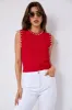 SALE - Jessie Cropped Knit Pearl Top sold by fab'rik