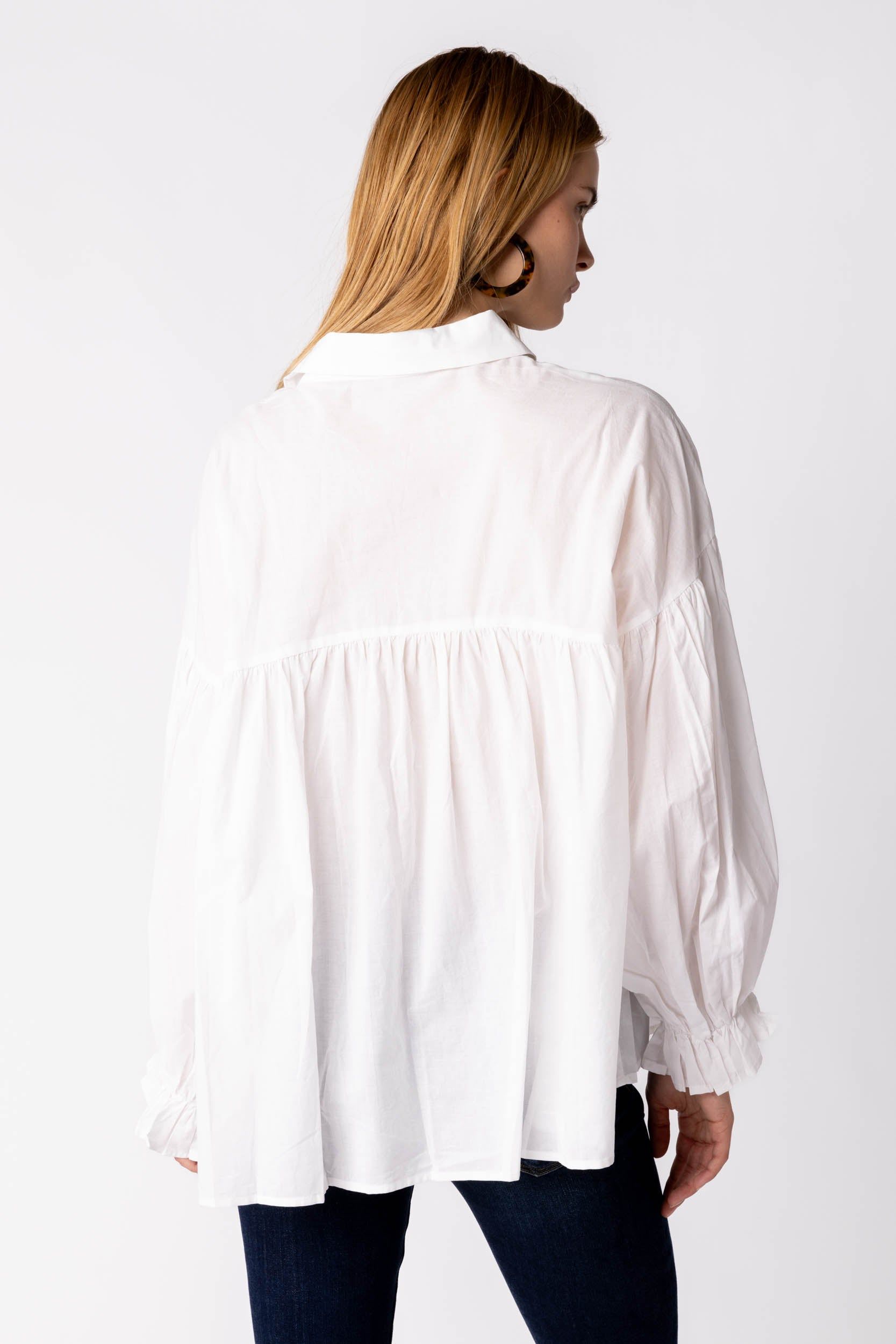 Delphine Pleated Button Down Top sold by fab'rik product image thumbnail 3