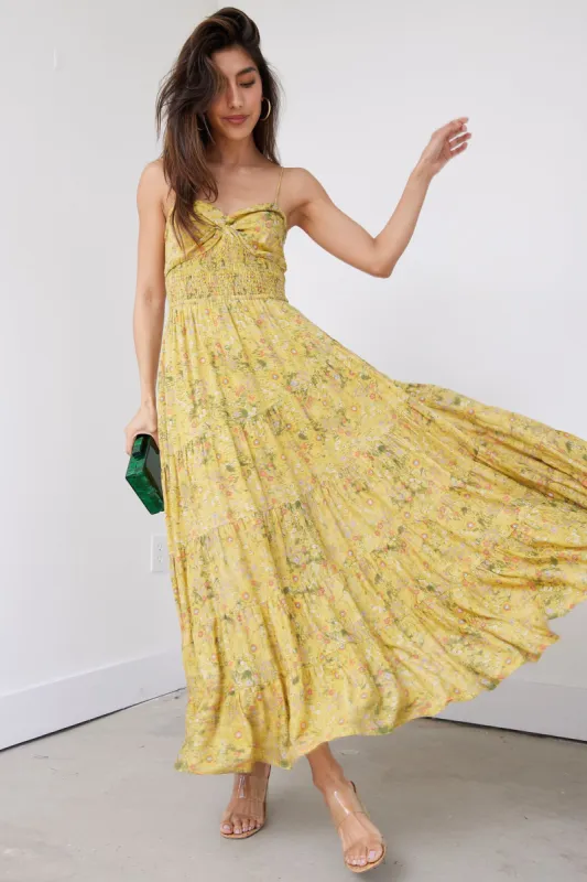 SALE - Villa Floral Printed Textured Maxi Dress sold by fab'rik