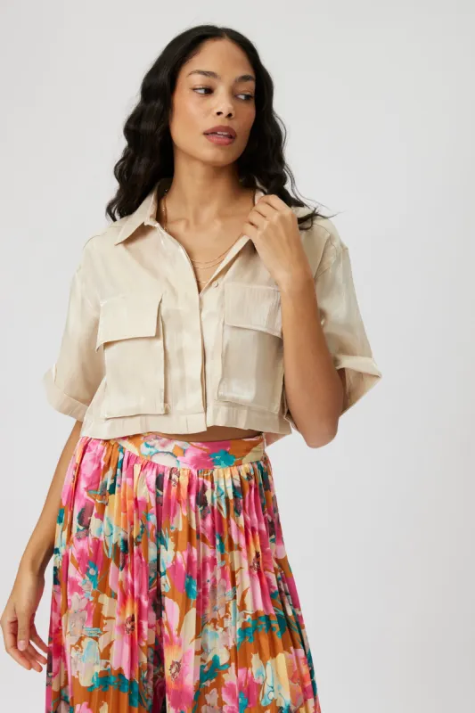 SALE - Isabelle Short Sleeve Button Down sold by fab'rik