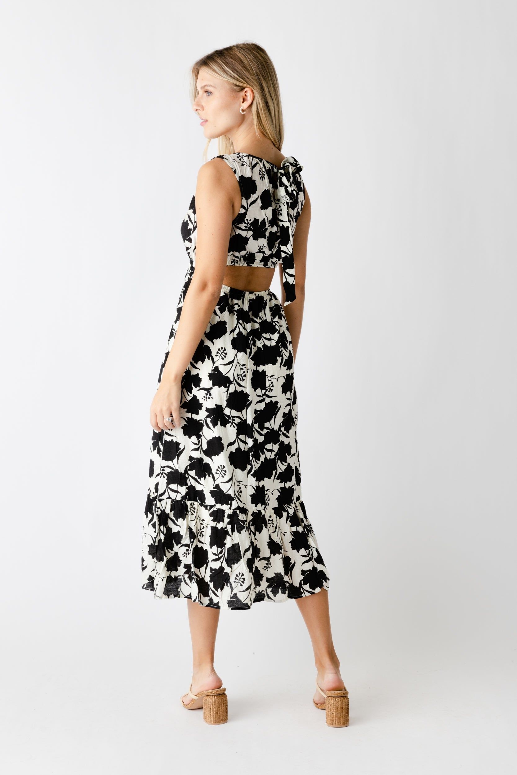 SALE - Tori Floral Open Back Dress sold by fab'rik product image thumbnail 4