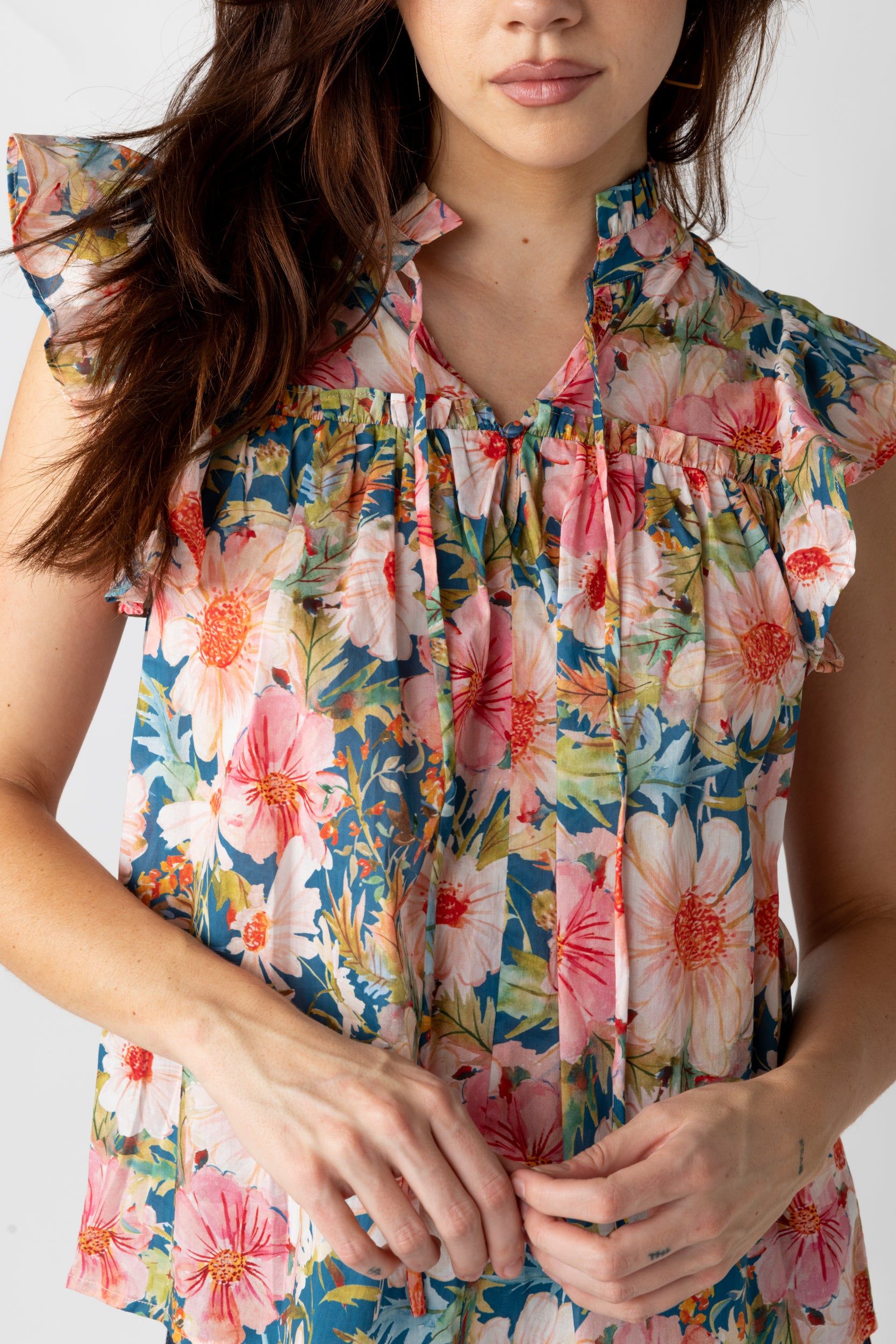 SALE - Gibbs Floral Short Sleeve Blouse sold by fab'rik product image thumbnail 2